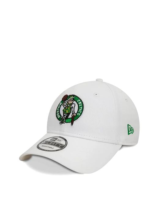 KTZ White 9Forty Boston Celtics Cap for men