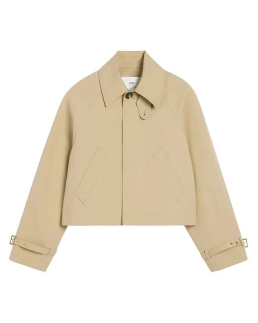 AMI Natural Cotton Buttoned Jacket