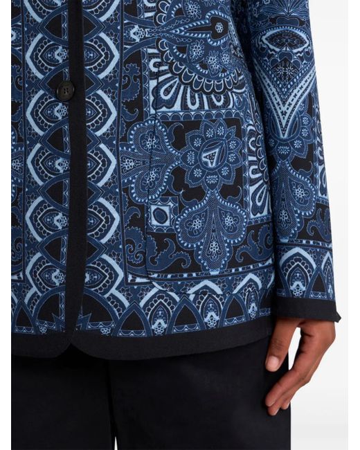 Etro リバーシブル ジャケット Blue