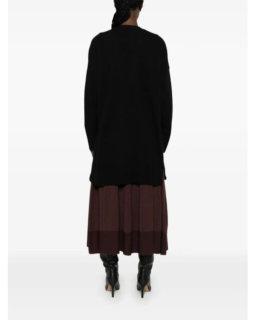 SERGIO MORETTI FIRENZE Black Open-Front Patch-Pocket Cardigan