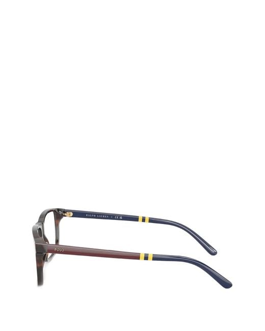 Polo Ralph Lauren White Rectangle Glasses for men