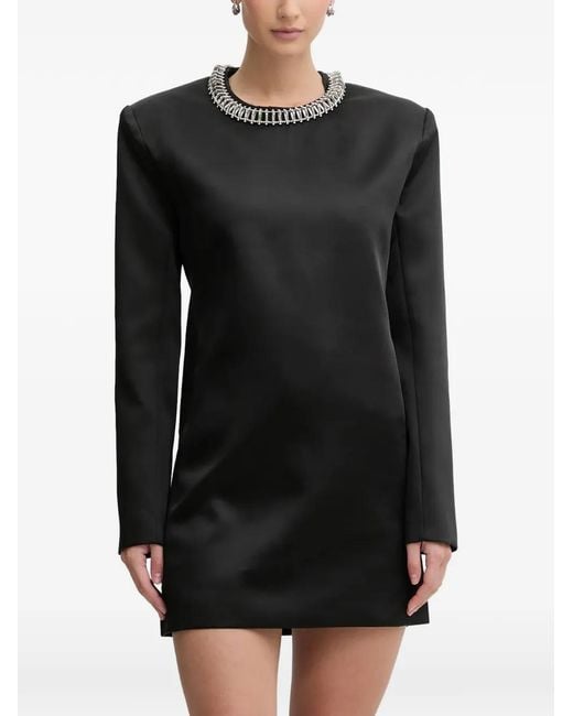 Bardot Black Embellished Mini Dress