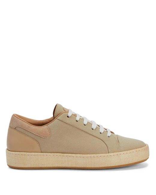 Giuseppe Zanotti Brown Gz City Canvas Sneakers