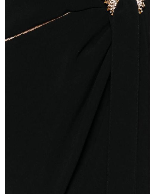 Elie Saab ビジュートリム マキシドレス Black