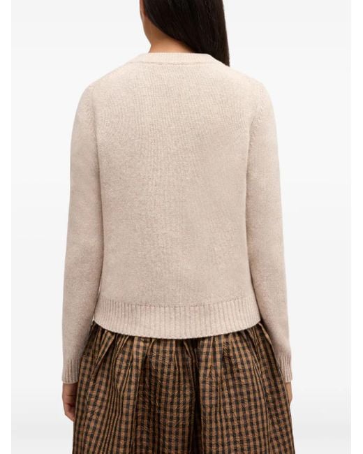 Ganni White Buttoned Cardigan