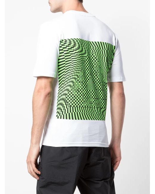 Palace Green Mash Eye Illusion-Print T-Shirt for men