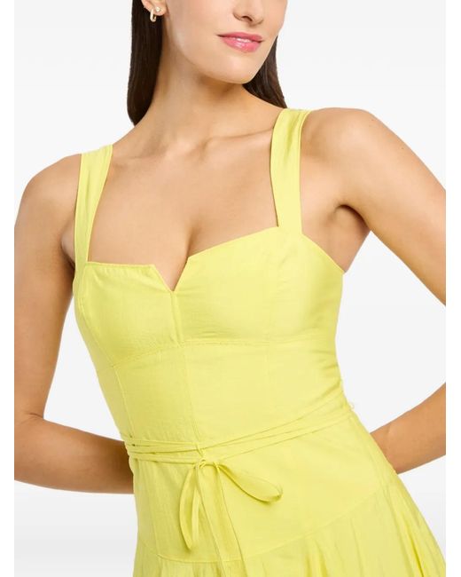 Cinq À Sept Yellow Jerome Flared Dress