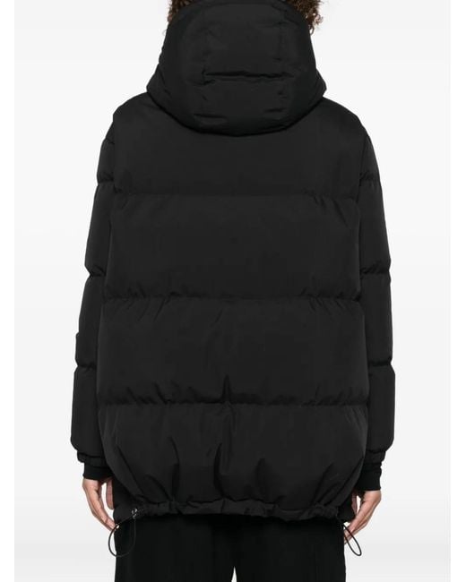 Herno Black Medium 2-Layer Hooded Down Jacket