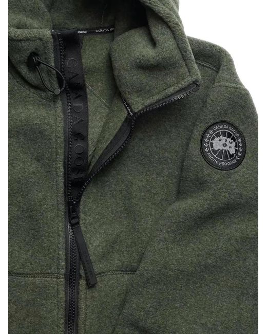 Canada Goose Green Veste À Capuche Chilliwack À Patch Logo for men