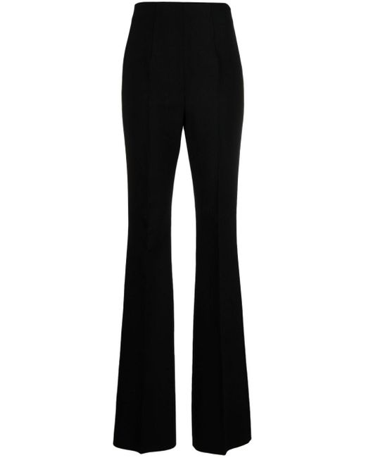 Sportmax Black High-waisted Flared Trousers