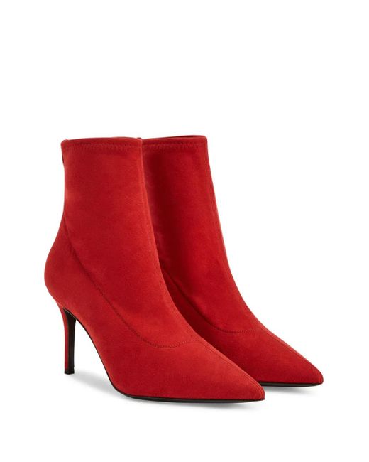 Giuseppe Zanotti Red 90Mm Mirea Boots