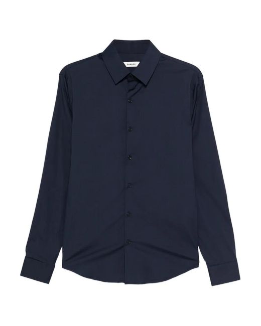 Sandro Blue Plain Shirt for men