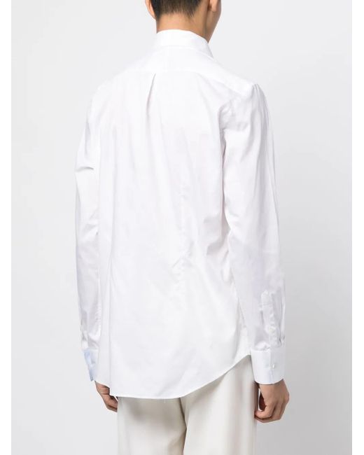 Paul Smith White Button-Down Cotton Shirt for men