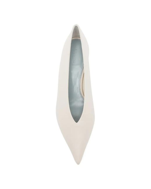 Le Monde Beryl White Babouche Pumps