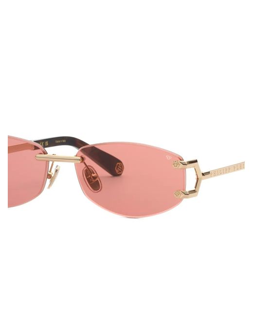 Philipp Plein Pink Sleek Oval-Lenses Sunglasses for men