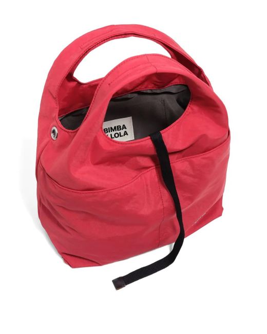 Bimba Y Lola Red Drawstring Tote Bag