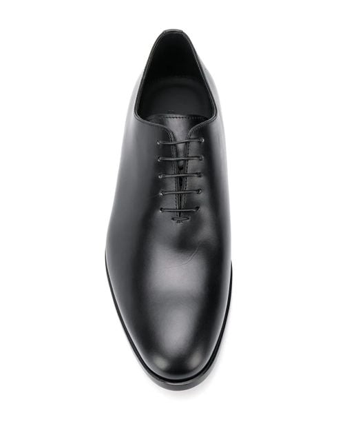 Scarosso Gray Ignazio Leather Oxford Shoes for men