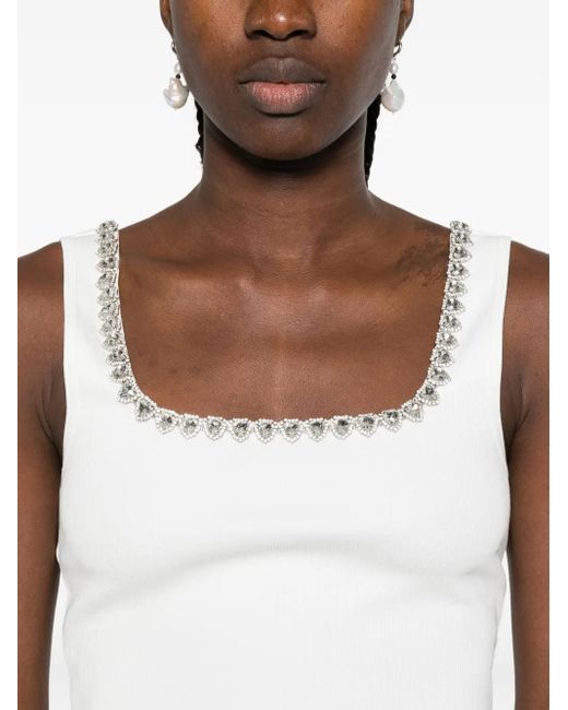Zimmermann デコラティブネック トップ White