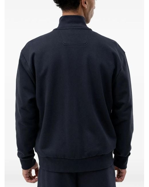 Sweat Zippé À Patch Logo Boss pour homme en coloris Blue