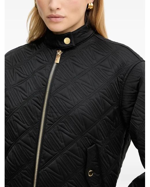MARCIANO BY GUESS Black Quilted Zip Jacket