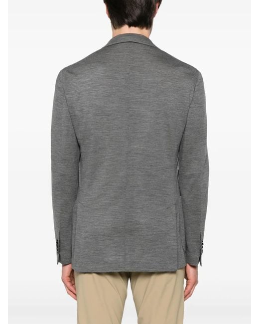 Lardini Gray Single-Breasted Blazer for men