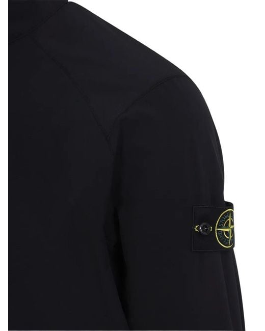 Stone Island Black Zip-Fastening Pocket Jacket for men