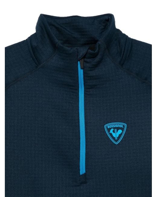 Rossignol Blue Blackside Half-Zip Fleece Jacket for men