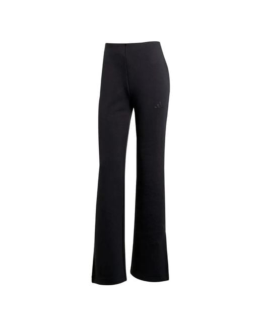 Adidas Black Split-Hem Track Pants
