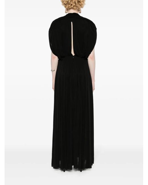 Philosophy Di Lorenzo Serafini Black Sleeveless Pleated Dress
