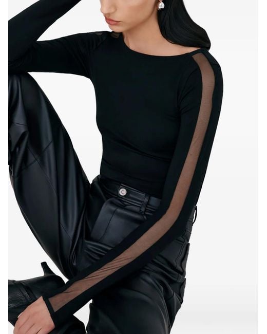 MARCELLA Black Illa Long-Sleeve Top