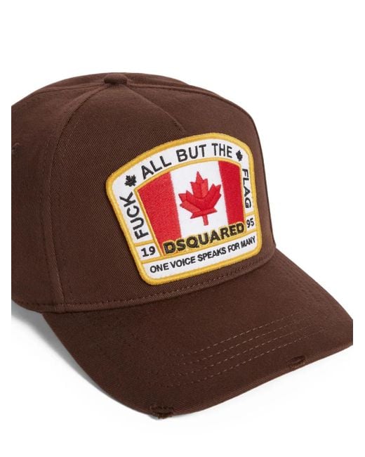 DSquared² Red Icon New Generation Baseball Cap for men
