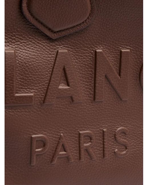Lancel Brown M Jour Grained Leather Tote Bag