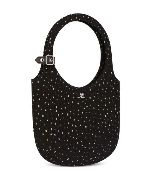 Courreges Black Holy Medusa Tote Bag