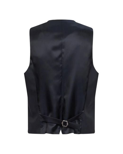 Lardini Blue Buttoned Waistcoat for men