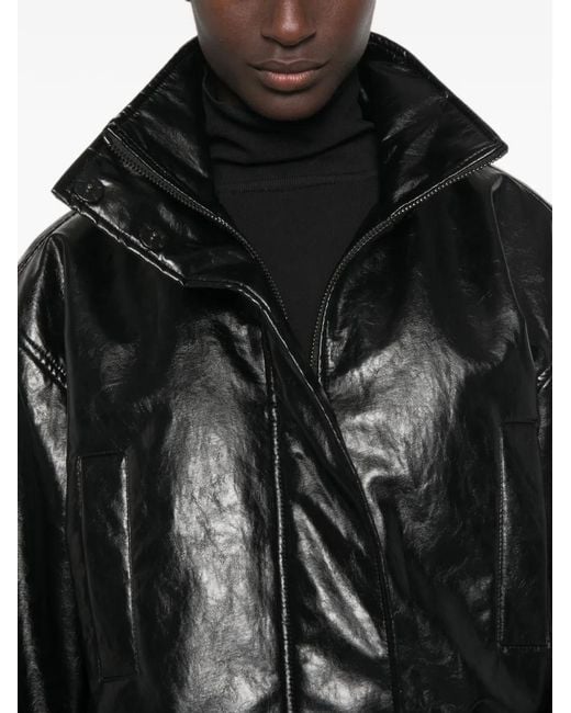 FEDERICA TOSI Black Belted Zip-Up Jacket