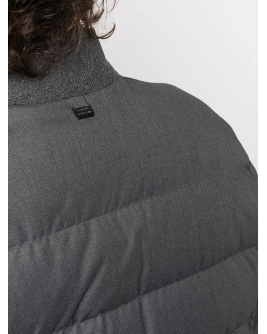 Veste Bomber Matelassée À Col Montant Corneliani pour homme en coloris Gray
