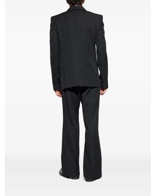 DSquared² Black Double-Breasted Wool Suit for men