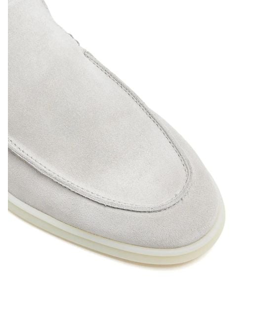 Forsa White Suede Loafers for men