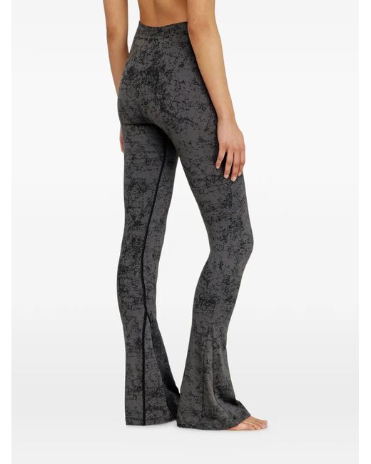 DIESEL Gray Fared Printed Leggings