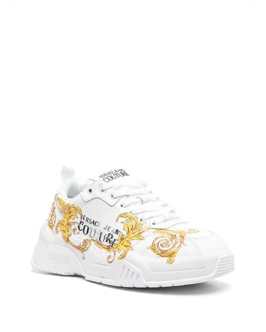Versace Jeans Couture White Trainers
