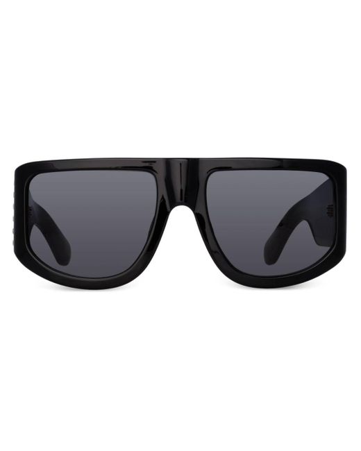 Linda Farrow Black Nué Oversize-frame Sunglasses