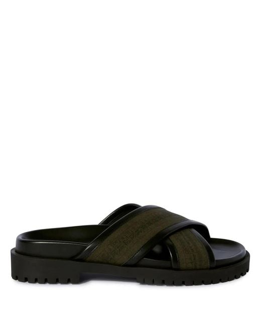 Off-White c/o Virgil Abloh Black Cross-Strap Sandals for men