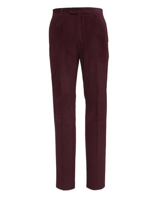 Maurizio Baldassari Red Corduroy Trousers for men