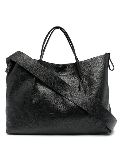 Fabiana Filippi Oversized Leather Tote Bag in Black | Lyst UK