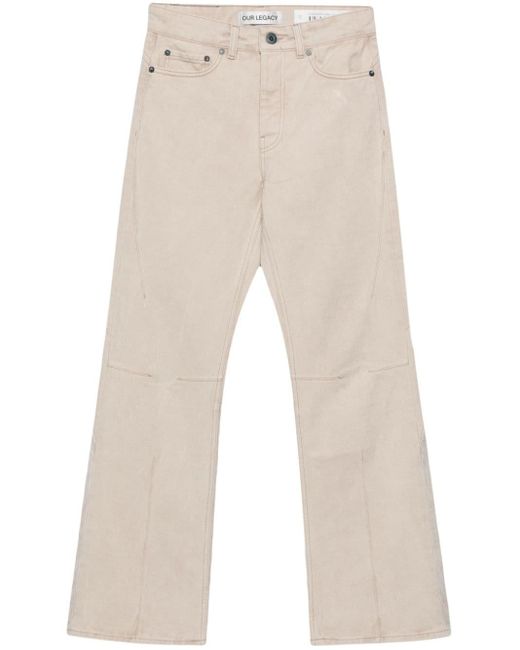 Our Legacy Natural Moto Cut Straight-leg Jeans