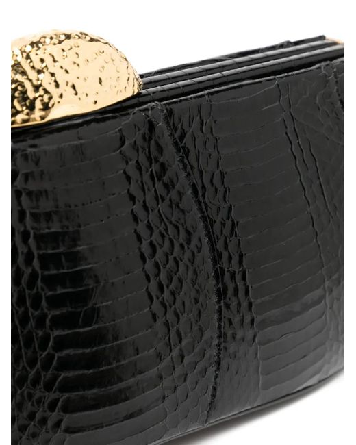 Giuseppe Zanotti Black Eve Clutch Bag