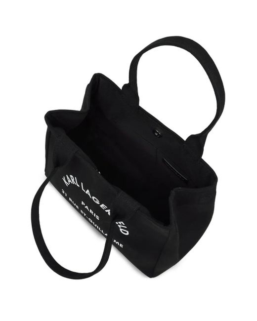 Karl Lagerfeld Black Rue St-Guillaume Tote Bag