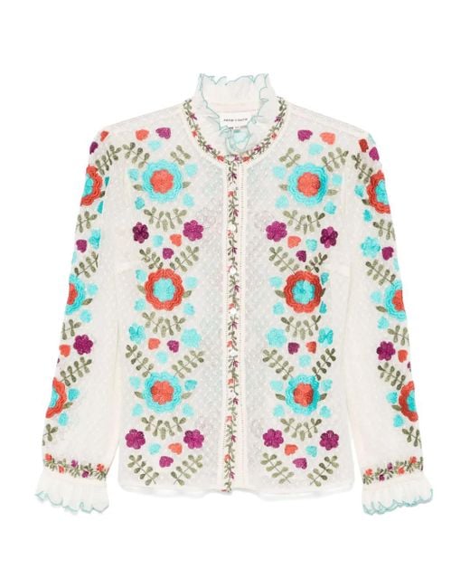Antik Batik Ary Blouse in het White