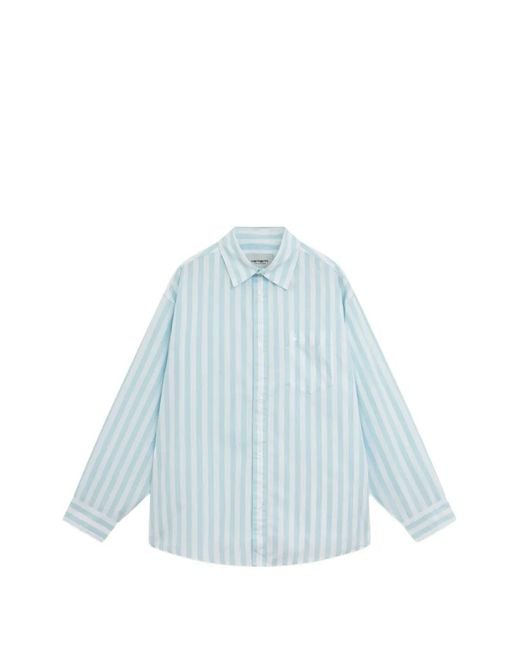 Carhartt Blue Royce Striped Shirt