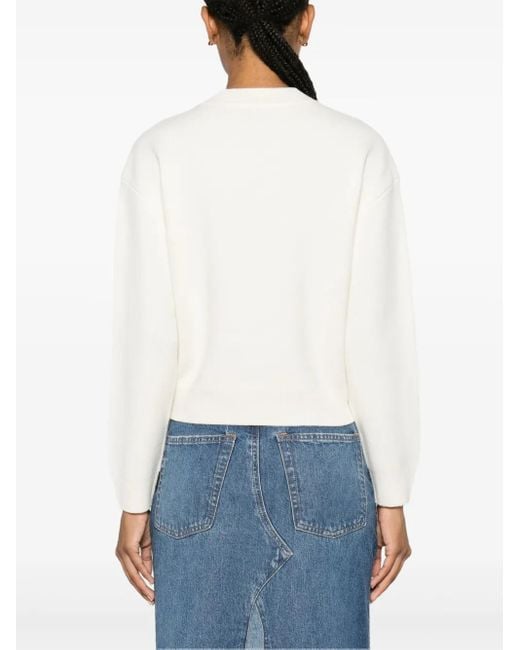 A.P.C. White Esther Pullover